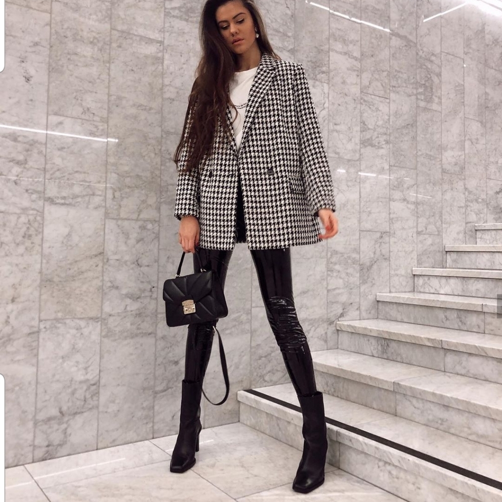 Zara heeled leather square ankle boots - Picture 5 of 9